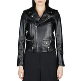 Scarlett Black Leather Biker Jacket